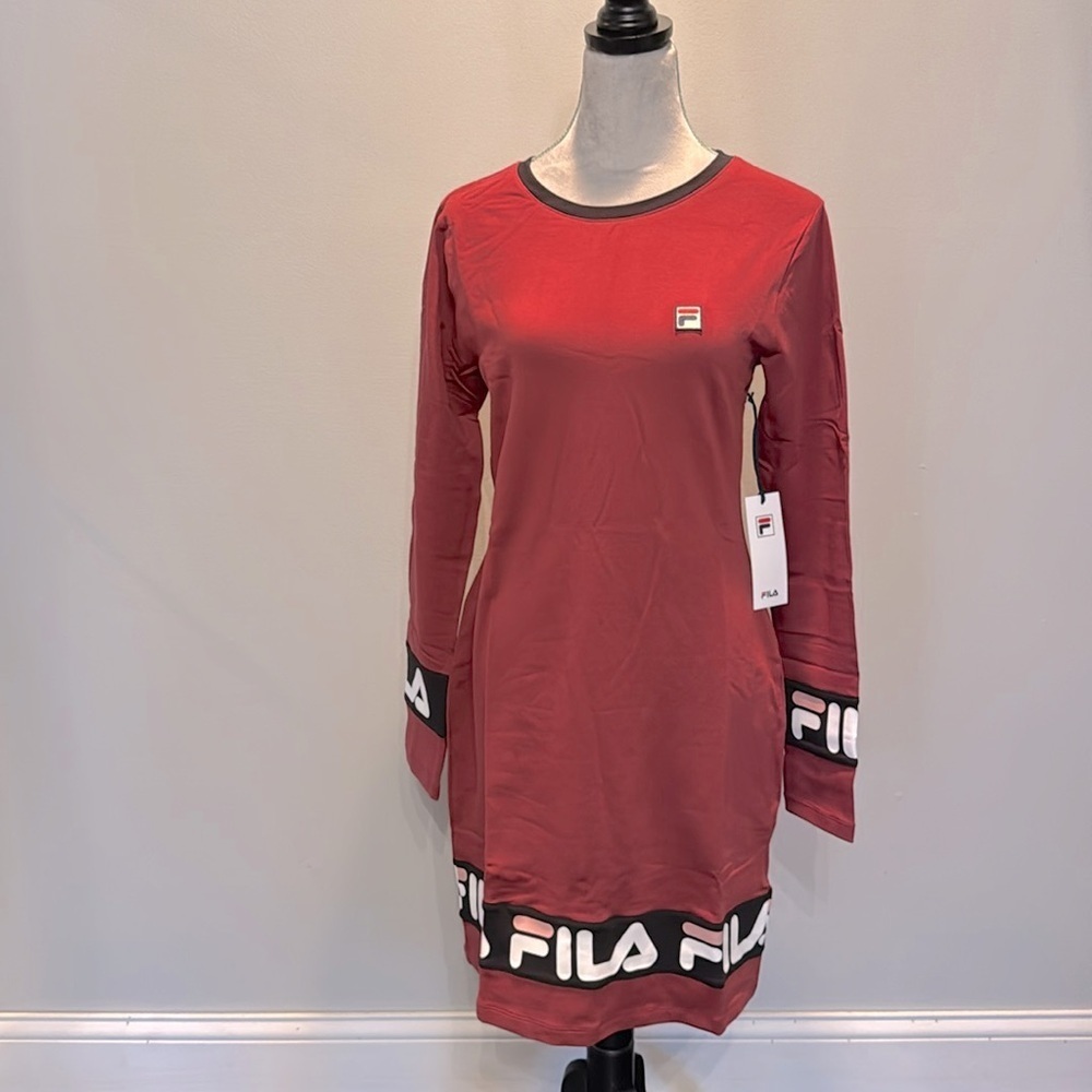 Fila logo Luna dress NWT L